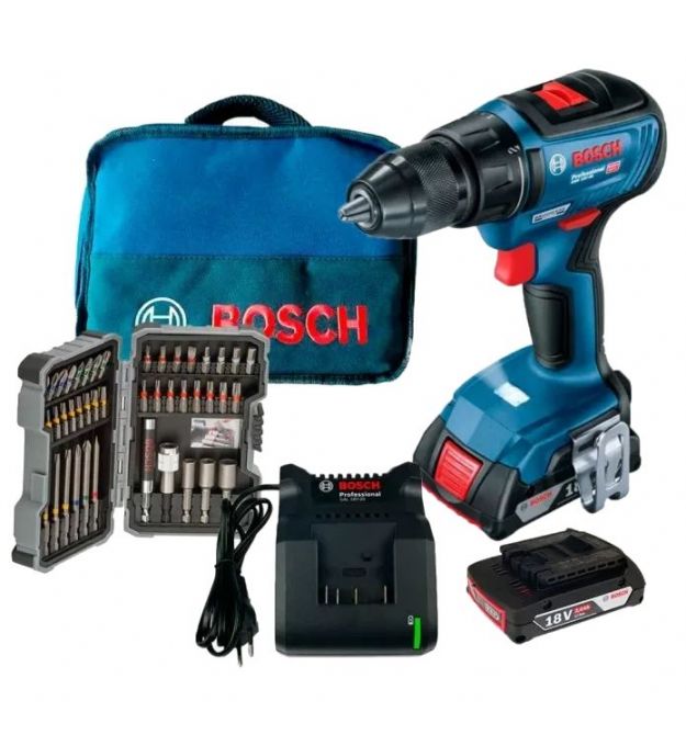 Аккумуляторная дрель-шуруповерт Bosch GSR 18V-50 Set (06019H5004)