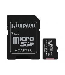 Карта памяти microSDXC 128GB Kingston Canvas Select Plus с SD-адаптером Class 10 UHS-I U1 V10 A1 (SDCS2-128GBSP) FullHD