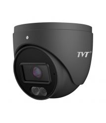 IP-видеокамера 4Mp TVT TD-9544S4-C(D-PE-AW2) Black f-2.8mm, ИК+LED-подсветка, с микрофоном