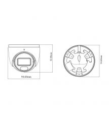 IP-відеокамера 4Mp TVT TD-9544S4-C(D-PE-AW2) Black f-2.8mm, ІЧ+LED-підсвічування, з мікрофоном