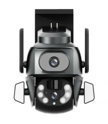 IP PTZ-видеокамера с WiFi 4Mp (2*2Mp) Light Vision VLC-9692WI10ZL f-4+8mm, ИК+LED-подсветка, с микрофоном