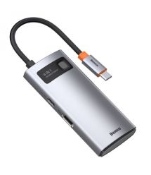 USB Hub Baseus Metal Gleam Series 4-in-1 Multifunctional Type-C Сірий (CAHUB-CY0G)
