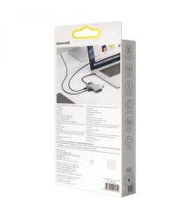 USB Hub Baseus Metal Gleam Series 4-in-1 Multifunctional Type-C Cерый (CAHUB-CY0G)