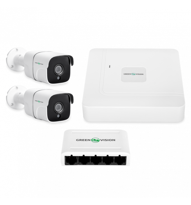 Комплект видеонаблюдения на 2 камеры GV-IP-K-W68/02 4MP (Lite)
