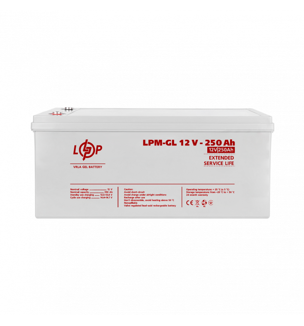 Акумулятор гелевий LPM-GL 12V - 250 Ah