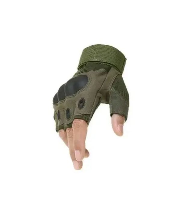 Перчатки тактические с открытыми пальцами (M)