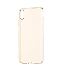 Чехол Baseus для iPhone Xs Max Simplicity Прозрачный Золотой (ARAPIPH65-A0V)
