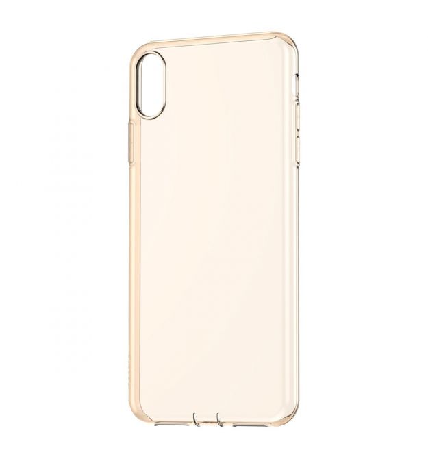 Чохол Baseus для iPhone Xs Max Simplicity Прозорий Золотий (ARAPIPH65-A0V)