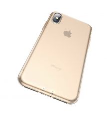 Чохол Baseus для iPhone Xs Max Simplicity Прозорий Золотий (ARAPIPH65-A0V)