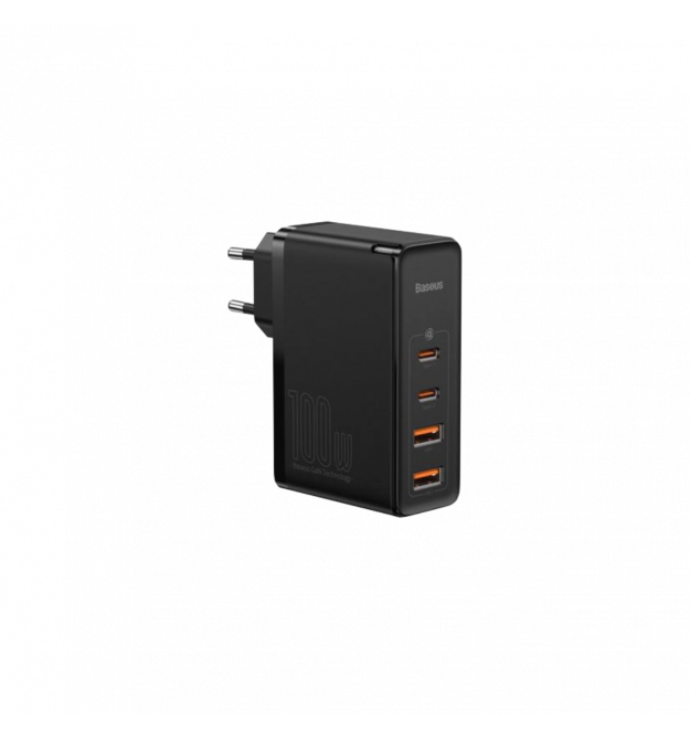 Мережевий зарядний пристрій Baseus GaN2 Pro 3 порта, USB*2 + Type-C*2 100W Чорний (CCGAN2P-L01)