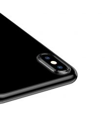 Чохол Baseus для iPhone Xs Max Simplicity Прозорий Чорний (ARAPIPH65-A01)