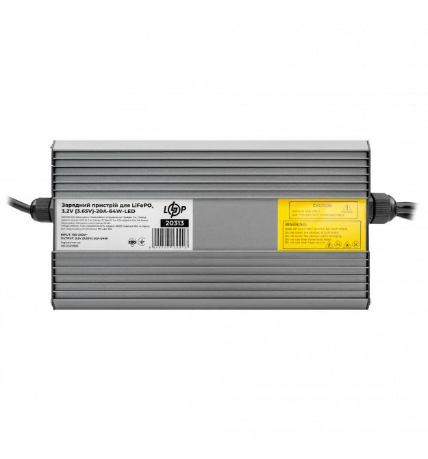 Зарядний пристрій для акумуляторів LiFePO4 3.2V (3.65V)-20A-64W-LED