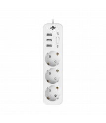 Мережевий фільтр PREMIUM LP-X3 USB 4 м White (2200 Вт)