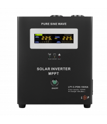 Сонячний інвертор (ДБЖ) LogicPower LPY-С-PSW-1500VA (1050Вт) MPPT 24V