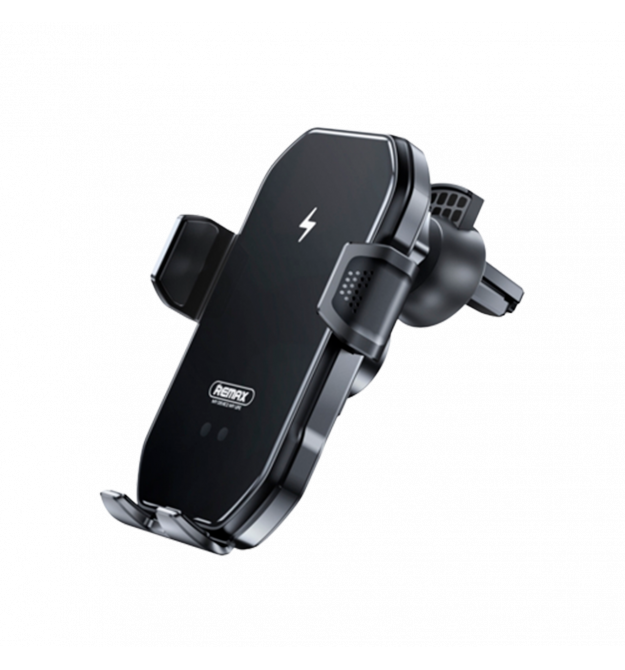 Автодержатель с беспроводной зарядкой Remax Tinsm Черный (RM-C61)