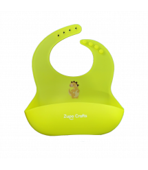 Слюнявчик силиконовый Zupo Crafts Dino желтый