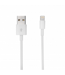 Зарядний пристрій + кабель Lightning LP АС-005 USB 5V 1A ОЕМ White