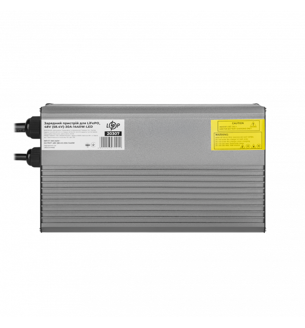 Зарядний пристрій для акумуляторів LiFePO4 48V (58.4V)-30A-1440W-LED