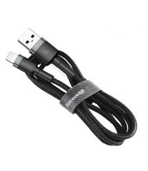 Кабель Baseus Cafule USB 2.0 to Lightning 1.5A 2M Чорний/Сірий (CALKLF-CG1)