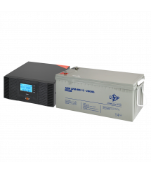 Комплект резервного питания LP (LogicPower) ИБП + мультигелевая батарея (UPS B1500 + АКБ MG 2400W)