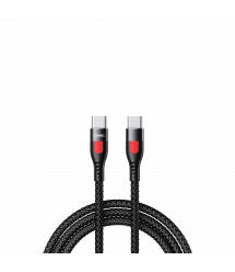 Кабель Remax Lesu Type-C to Type-C PD 65W 1M Черный (RC-195)