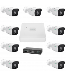 Комплект видеонаблюдения на 9 камер&nbsp;GV-IP-K-W78/09 5MP