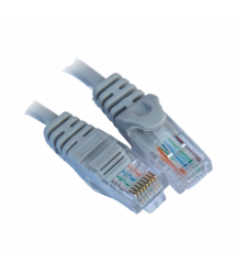 Патч-корд Gear СAT5E UTP 24 AWG 1м, сірий