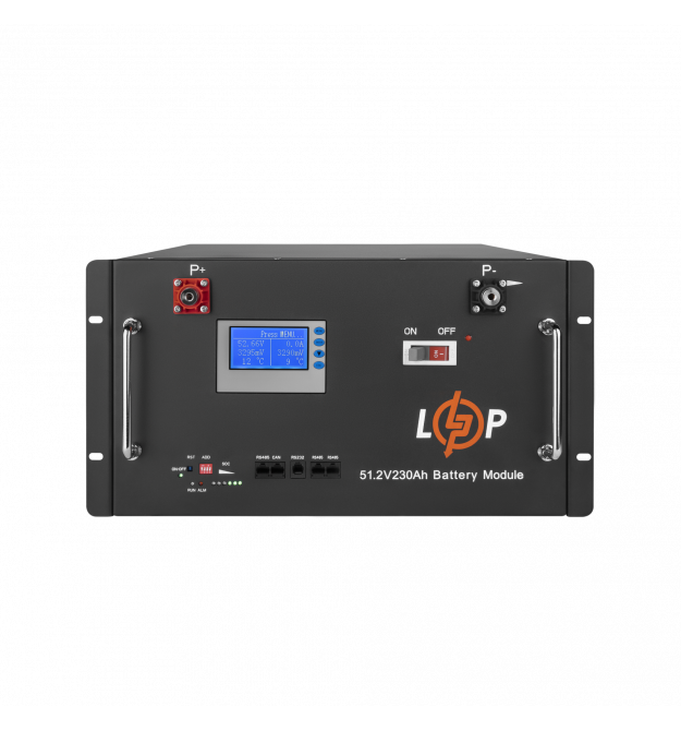 Аккумулятор LP LiFePO4 48V (51,2V) - 230 Ah (11776Wh) (Smart BMS 200A) с LCD RM