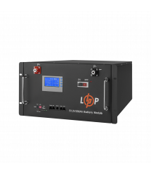 Акумулятор LP LiFePO4 48V (51,2V) - 230 Ah (11776Wh) (Smart BMS 200A) с LCD RM