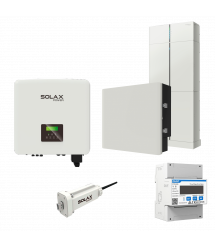 Комплект Solax 4.3: Трифазний гібридний інвертор на 12 кВт, з АКБ на 6,2 кВт * год