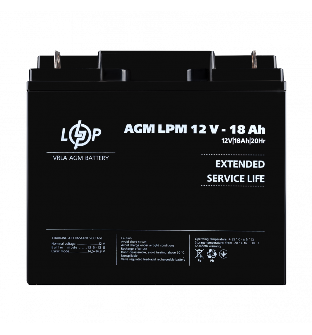 Акумулятор AGM LPM 12V - 18 Ah для Mercedes