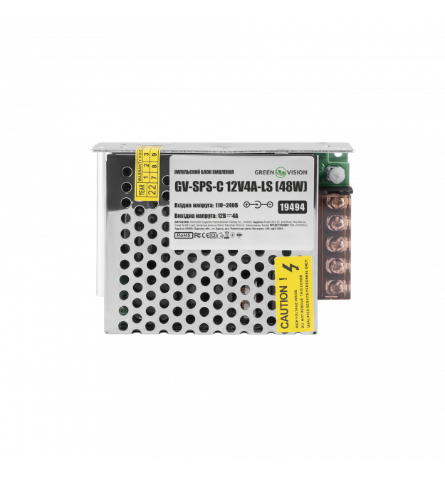 Импульсный блок питания GV-SPS-C 12V4A-LS (48W)
