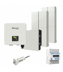 Комплект Solax 6.3: Трифазний гібридний інвертор на 12 кВт, з АКБ на 12,4 кВт*год