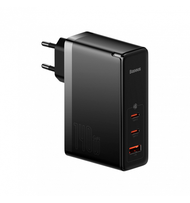 Сетевое зарядное устройство Baseus GaN5 Pro 3 порта, USB + Type-C 140W Черный (CCGP100201)