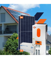 Обладнання для сонячної електростанції (СЕС) Стандарт 4 kW АКБ 3,6kWh MGel 150 Ah