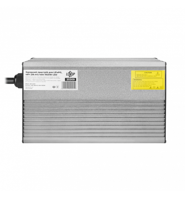 Зарядное устройство для аккумуляторов LiFePO4 48V (58.4V)-40A-1920W-LED