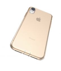 Чехол Baseus для iPhone Xr Simplicity Прозрачный Золотой (ARAPIPH61-A0V)