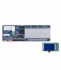 BMS плата LiFePO4 24V 8S Dis 200A Ch 100A LCD