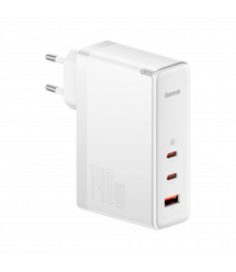 Сетевое зарядное устройство Baseus GaN5 Pro 3 порта, USB + Type-C 140W Белый (CCGP100202)