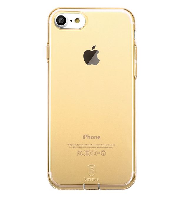 Чехол Baseus для iPhone SE 2020/8/7 Simple Pluggy Gold (ARAPIPH7-A0V)