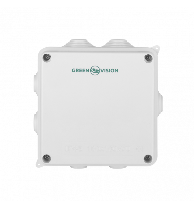 Коробка розподільна 100х100х70 IP65 зовнішня з резинками