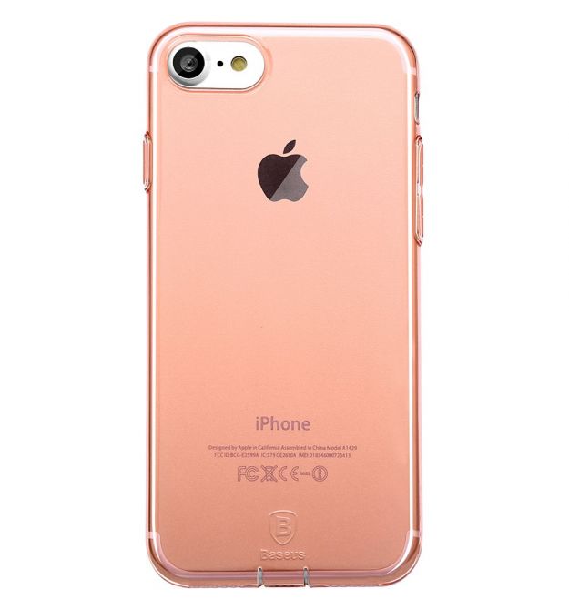 Чехол Baseus для iPhone SE 2020/8/7 Simple Pluggy Rose Gold (ARAPIPH7-A0R)