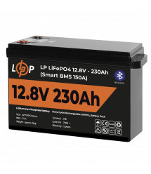 Акумулятор LP LiFePO4 12V (12,8V) - 230 Ah (2944Wh) (Smart BMS 150А) з BT пластик для ДБЖ