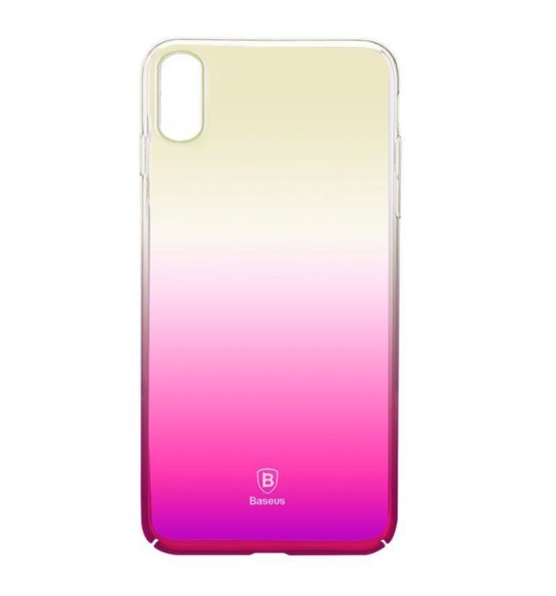 Чехол Baseus для iPhone X/Xs Glaze pink (WIAPIPHX-GC04)