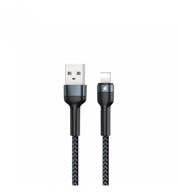 Кабель Remax Jany USB 2.0 to Lightning 2.4A 1M Черный (RC-124i)