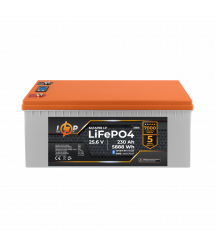 Акумулятор LP LiFePO4 25,6V - 230 Ah (5888Wh) (BMS 200A/100А) пластик LCD Smart BT