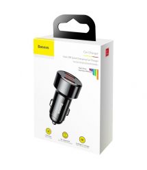 Автомобильное зарядное устройство Baseus Magic Series Dual-USB QC 3.0 45W Black (CCMLC20A-01)