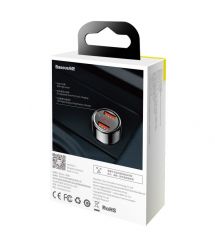 Автомобильное зарядное устройство Baseus Magic Series Dual-USB QC 3.0 45W Black (CCMLC20A-01)