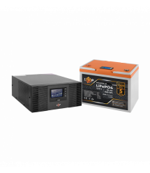 Комплект резервного живлення LP (LogicPower) ДБЖ + літієва (LiFePO4) батарея (UPS В1500+ АКБ LiFePO4 819W)
