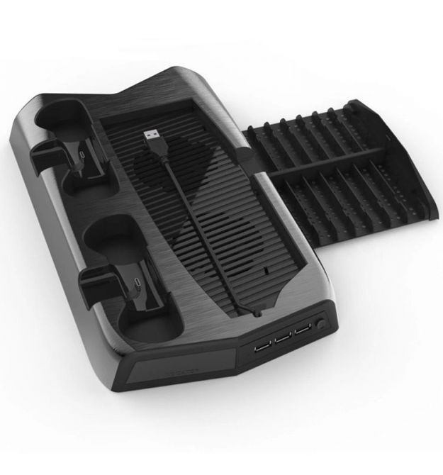 Вертикальна підставка для Sony PlayStation PS5 із відділенням під диски